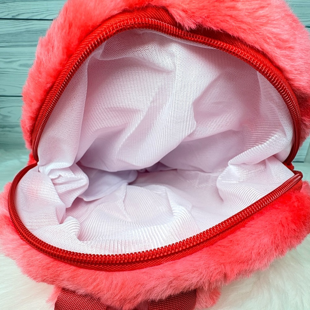 Red/Pink Labubu Plush Backpack‎ - Picture 6 of 7